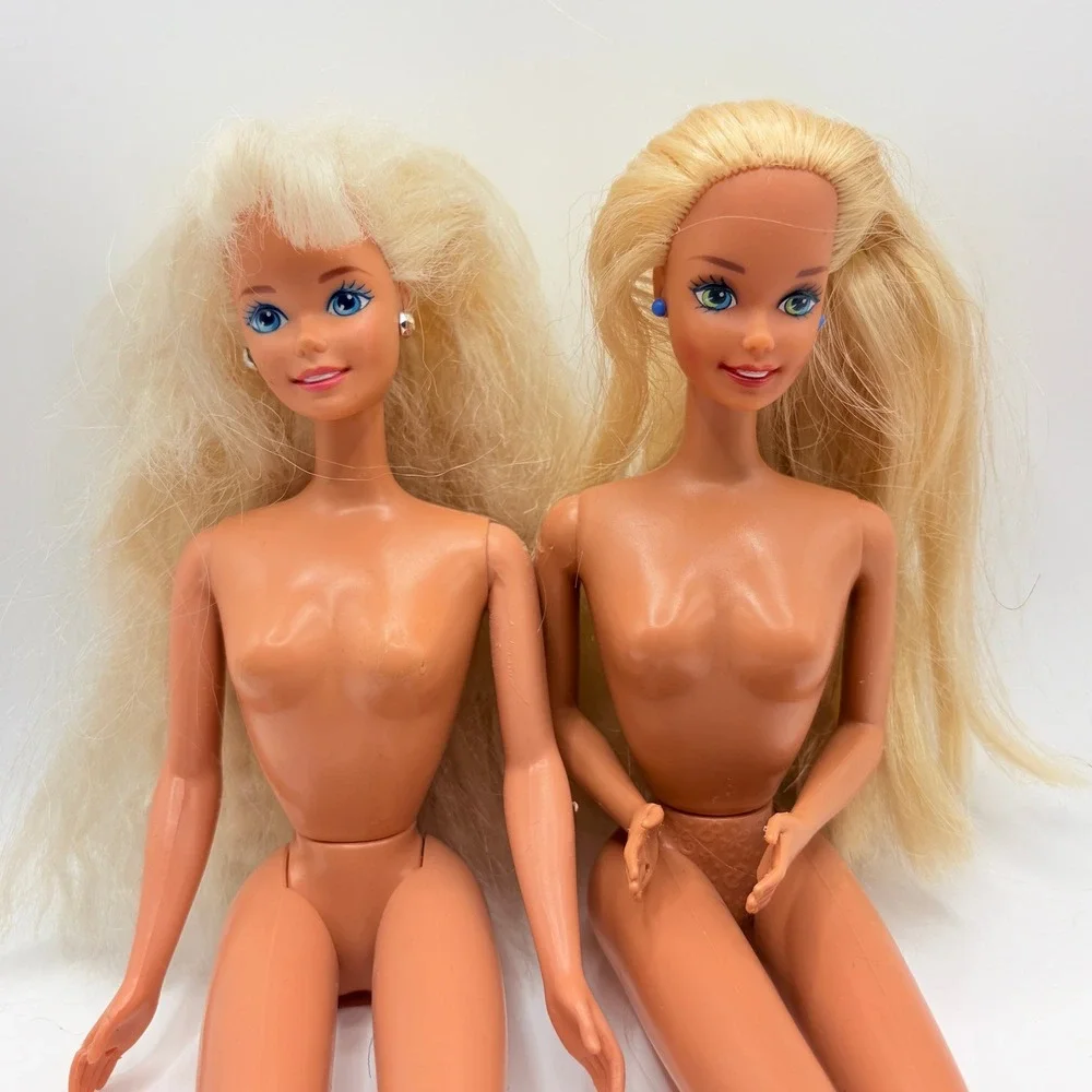 Mattel 1994 Baywatch & Bubble Angel Barbie Doll Lot Blonde 90s Vintage Toys